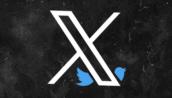 New Twitter X logo
